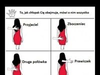 Co mówi o CHŁOPAKU sposób, w jaki OBEJMUJE dziewczynę?