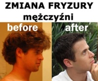 Zobacz jak wygląda mężczyzna przed i po wizycie u fryzjera, a jak KOBIETA! Jest RÓŻNICA? ;)