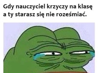 Gdy nauczyciel krzyczy na klasę