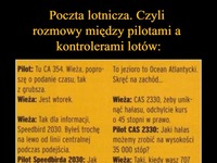 Poczta lotnicza. Rozmowy między pilotami a kontrolerami lotów XD