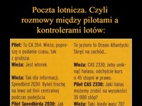 Poczta lotnicza. Rozmowy między pilotami a kontrolerami lotów XD