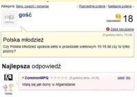 Czy młodzież uprawia seks w wieku 15-18 czy to tylko pozory? ;)