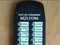 Pilot do sterowania mężczyzną