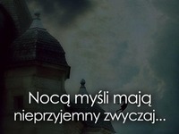 Myśli nocą...