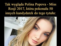 Tak wygląda Polina Popova - Miss Rosji 2017