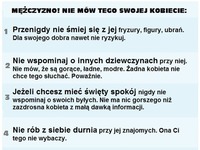 Mężczyzno - nie mów tego swojej kobiecie!