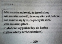 Nie musisz udawać, że...