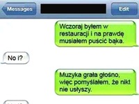 BOŻE!!! Wczoraj w restauracji puściłem bąka! Ale historia haha