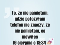 Nie znaczy, że nie pamiętam...