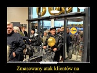 Zmasowany atak klientów na alkohol w promocji w Lidlu