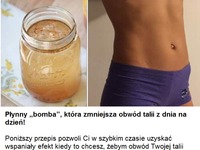 BOMBA, która zmniejsza obwód talii z dnia na dzień!