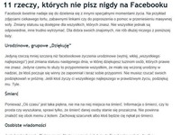 Poznaj LISTĘ RZECZY, których nigdy nie WOLNO PISAĆ na FB!