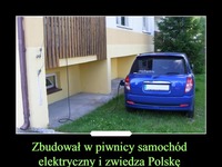 Zbudował w piwnicy samochód elektryczny i zwiedza Polskę prawie za darmo. Przejechał ponad 2 tys. km za 175 zł