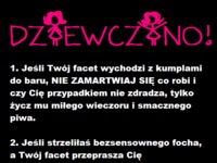 Apel do dziewczyn - przeczytajcie to koniecznie! ;)