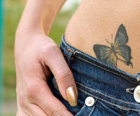 Fajny tatuaż motylek ;)