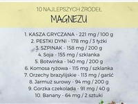 10 najlepszych źródeł magnezu