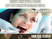 U dentysty... Jak wygoądam - jak się czuję :D