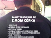 Zasady spotykania się z córeczką tatusia, skąd my to znamy. 8 punkt najlepszy, haha