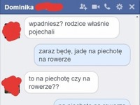 Na piechote na rowerze