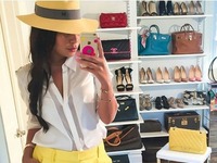 Świetny outfit ale ta garderoba, wow!