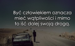 Być człowiekiem oznacza...