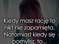 Kiedy masz rację