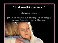 Piękny i wzruszający LIST MATKI do CÓRKI- Musisz to przeczytać ;(