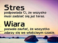 Stres vs wiara