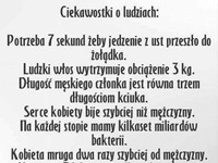 Ciekawostka o ludziach