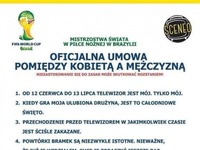 Zobacz umowę o Mundial pomiędzy kobietą, a mężczyzną! :D