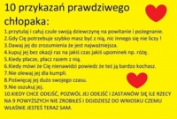 10 przykazań prawdziwego chłopaka! ;)