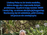 Modelka, która zmaga się z wielkimi piersiami w rozm. 30HH!