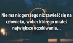 Zawieść się na człowieku