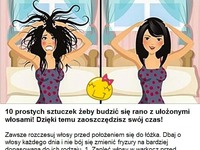 10 prostych sztuczek żeby budzić się rano z ułożonymi włosami!