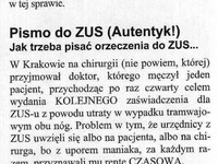 Jak trzeba pisać orzeczenia do ZUS... Autentyk! DOBRE XD