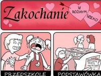 Zakochanie w różnych etapach związku, najlepsze w gimnazjum... :D