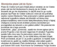 Blondynka pisze list do syna, haha