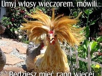 Mycie włosów wieczorem