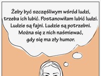 Jak być szczęśliwym wśród ludzi