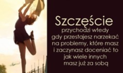 Wtedy przychodzi szczęście