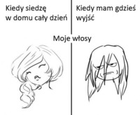 RÓŻNICE: kiedy siedzę w domu, a kiedy mam gdzieś wyjść! DOBRE! ;D