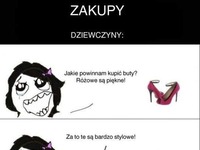 Dziewczyny na zakupach, czyli  jak KUPUJEMY buty, a jak faceci- DOBRE :D