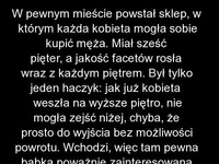 W pewnym mieście powstał sklep, gdzie każda kobieta mogła kupić męża!