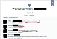 Czasami lepiej nie śpieszyc się ze zmianą STATUSU na facebooku... Zobacz co mu napisała jego nowa "dziewczyna" ;D