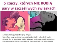 5 rzeczy, których nie robią pary w szczęśliwych związkach