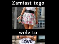 Zamiast tego, wolę to...