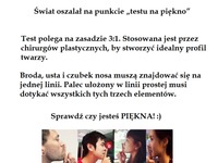 Test na PIĘKNO! Zobacz czy jesteś piękna?! :)