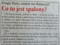 Co to jest spalony? Teraz już rozumiem ;) Proste wytłumaczenie...