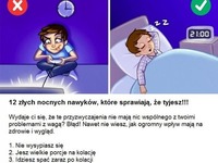 12 złych nocnych nawyków, które sprawiają, że tyjesz!