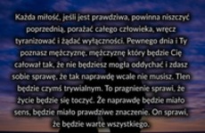 Każda miłość jeśli jest prawdziwa...